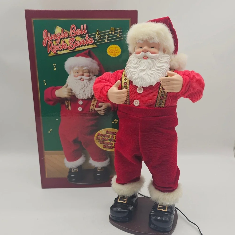 Jingle Bell Rock Santa Edition #1 Vintage 1998 Animated Dancing